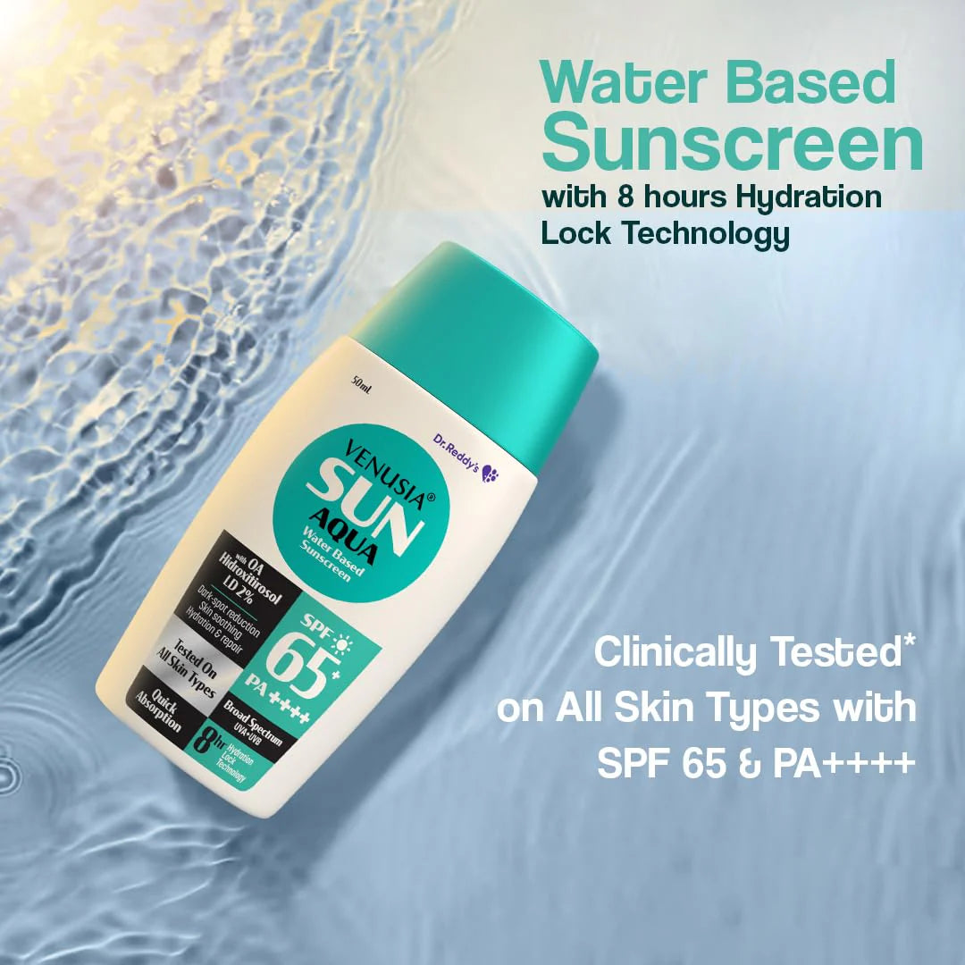 Venusia Sun Aqua - Water-Based Sunscreen SPF 65 PA+++