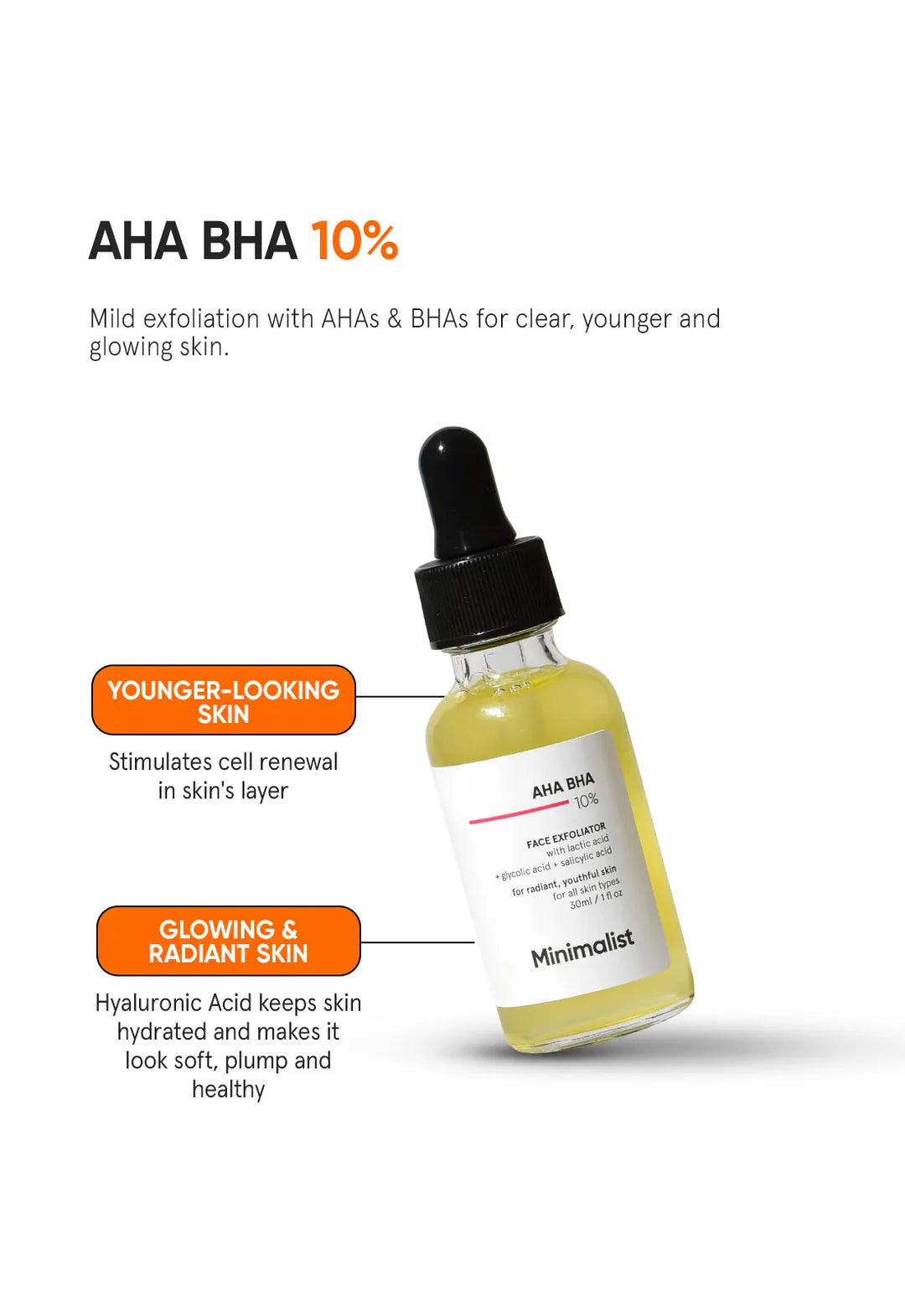Minimalist AHA BHA 10% Exfoliator